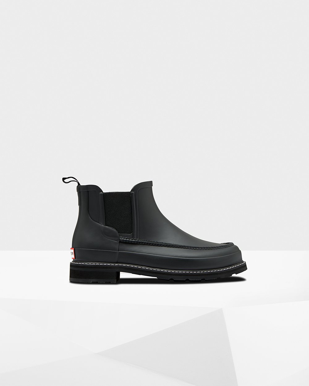 Bottes Chelsea Hunter Refined Moc Toe Homme Noir MJIPGOY-14